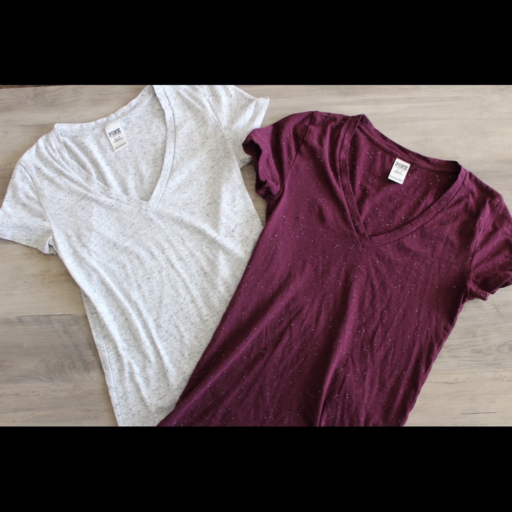 Set of 2 Victoria’s Secret PINK V-Necks